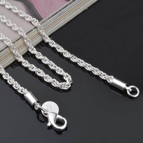 retail/wholesale new classic jewelry silver-color chain necklace women/man necklace 3mm rope chain
retail/wholesale new classic jewelry silver-color chain necklace women/man necklace 3mm rope chain