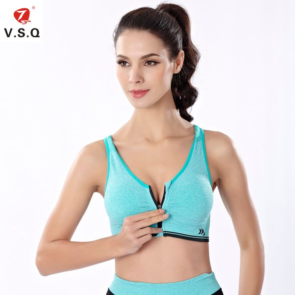 v.s.q women plus size sport yoga bra with zipper fitness breathable shockproof running vest gym push up bra gym tank top, White;black
v.s.q women plus size sport yoga bra with zipper fitness breathable shockproof running vest gym push up bra gym tank top, White;black