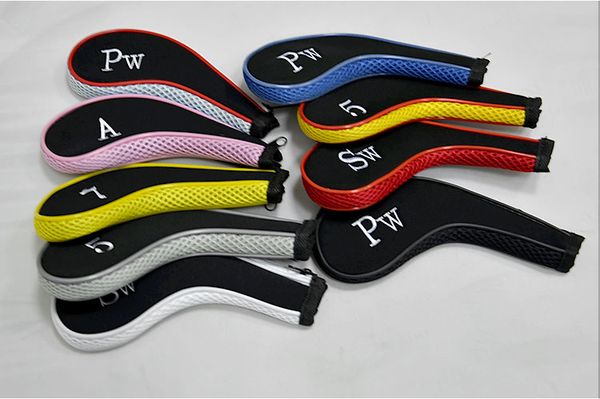 Общие 10Pcs стиля / Set Cotton Zipper Гольф-клубы Железного Набор Headcovers гольф защитные 6colors с
Общие 10Pcs стиля / Set Cotton Zipper Гольф-клубы Железного Набор Headcovers гольф защитные 6colors с