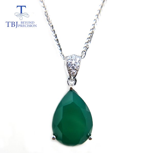 tbj,new elegant pendant with natural green agate gemstone in 925 sterling silver charming jewelry for women mom with gift box
tbj,new elegant pendant with natural green agate gemstone in 925 sterling silver charming jewelry for women mom with gift box