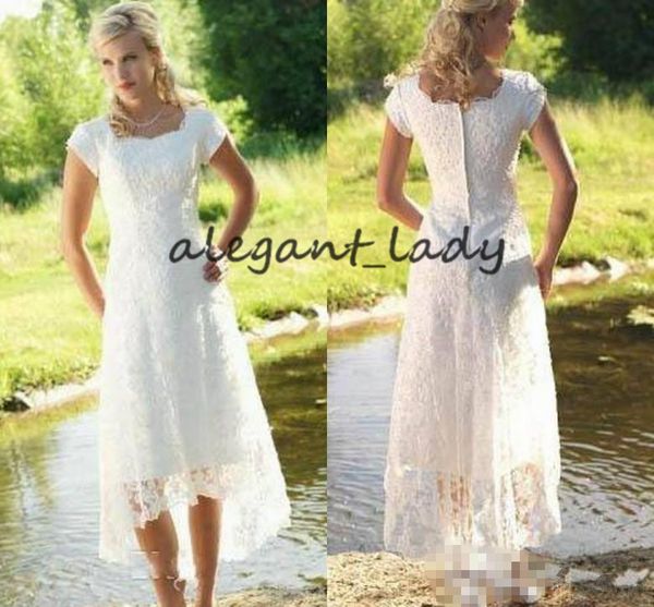 2018 Vintage Lace Country Wedding Dresses Square Tea Lenght High Low Boho Bridal Gowns Bohemian Style Custom Plus Size Wedding Dress
2018 Vintage Lace Country Wedding Dresses Square Tea Lenght High Low Boho Bridal Gowns Bohemian Style Custom Plus Size Wedding Dress