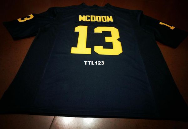 men blue white#13 eddie mcdoom michigan wolverines alumni college jersey s-4xlor custom any name or number jersey, Black;red
men blue white#13 eddie mcdoom michigan wolverines alumni college jersey s-4xlor custom any name or number jersey, Black;red