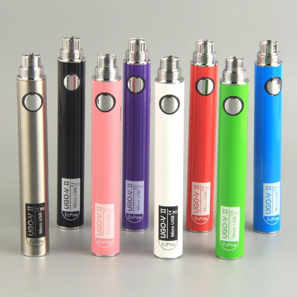 UGO V II Vape батареи 510 Батареи предварительного подогрева 650mAh 900mAh с микро USB зарядки Кабели для E-картридж Форсунки сигарет Испаритель Pen
UGO V II Vape батареи 510 Батареи предварительного подогрева 650mAh 900mAh с микро USB зарядки Кабели для E-картридж Форсунки сигарет Испаритель Pen