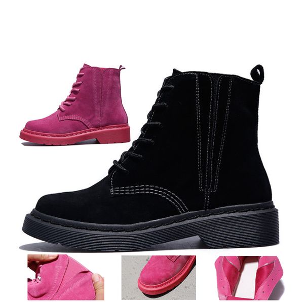 2018 women's motorcycle boots ankle boots ventilation casual fashion ladies shoes spring and winter genuine leather snow boots, Black
2018 women's motorcycle boots ankle boots ventilation casual fashion ladies shoes spring and winter genuine leather snow boots, Black