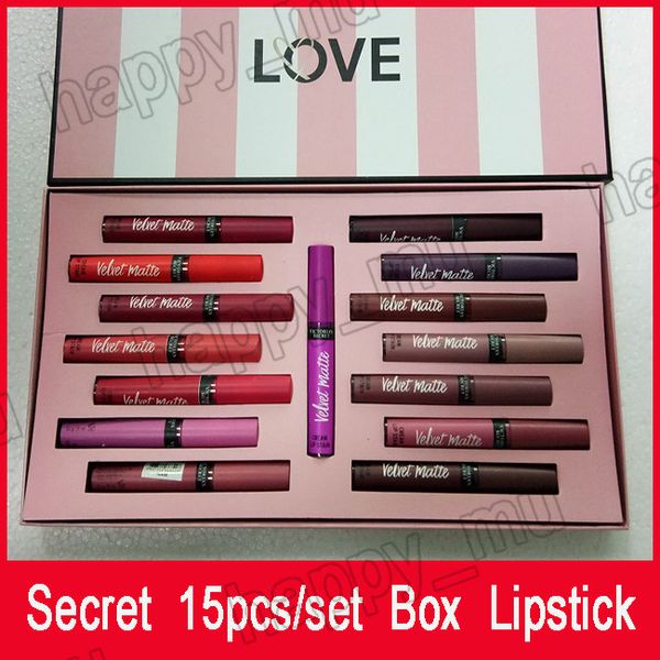 Secret makeup liquid lip tick et velvet matte ecret lip tick box 15 pc per box lip glo with gift paper bag
Secret makeup liquid lip tick et velvet matte ecret lip tick box 15 pc per box lip glo with gift paper bag