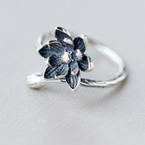 qiming 925-sterling-silver open antique rings for women retro style lady flower lotus ring prevent allergy christmas day gift, Golden;silver
qiming 925-sterling-silver open antique rings for women retro style lady flower lotus ring prevent allergy christmas day gift, Golden;silver