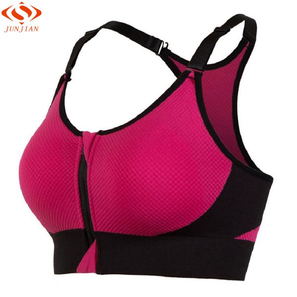 new women seamless zipper yoga bra push up for yoga sports running tennis fitness shockproof clothing sportswear, White;red
new women seamless zipper yoga bra push up for yoga sports running tennis fitness shockproof clothing sportswear, White;red