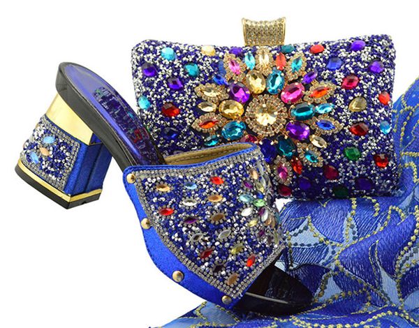 Wonderful royal blue wemon kitten shoes with colorful crystal african shoes match handbag set for dress FGT004
Wonderful royal blue wemon kitten shoes with colorful crystal african shoes match handbag set for dress FGT004