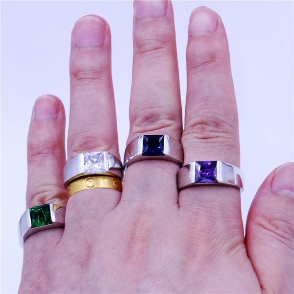 vecalon 4 colors birthstone men rings princess cut 3ct 5a zircon cz 925 sterling silver engagement wedding band ring for men, Slivery;golden
vecalon 4 colors birthstone men rings princess cut 3ct 5a zircon cz 925 sterling silver engagement wedding band ring for men, Slivery;golden