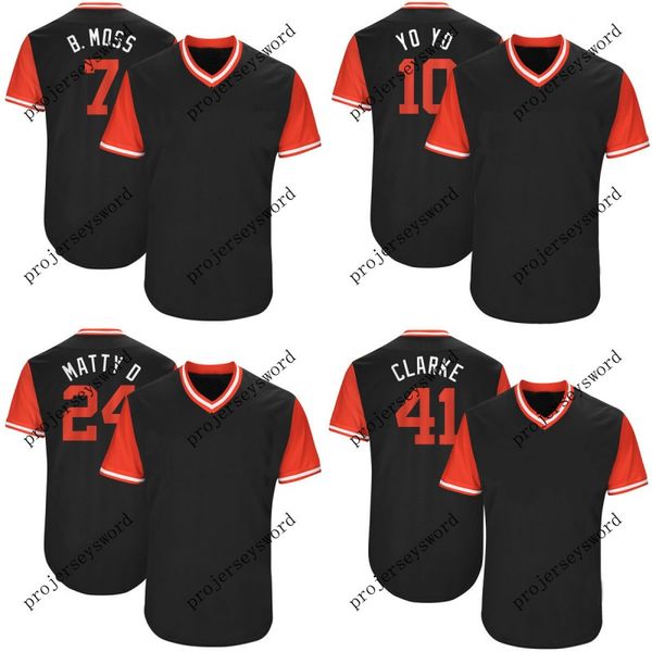 Chicago 7 Tim Anderson B. Moss 10 Yoan Moncada YoYo 20 Tyler Saladino Saly 41 Adam Engel Clarke 2017 Players' Weekend Baseball Jerseys
Chicago 7 Tim Anderson B. Moss 10 Yoan Moncada YoYo 20 Tyler Saladino Saly 41 Adam Engel Clarke 2017 Players' Weekend Baseball Jerseys