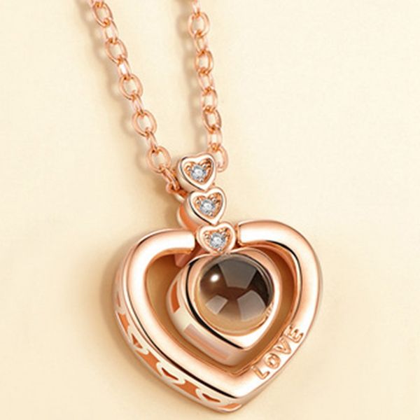 rose gold silver 100 language i love you necklace memory projection pendant wedding letter necklace drop shipping
rose gold silver 100 language i love you necklace memory projection pendant wedding letter necklace drop shipping