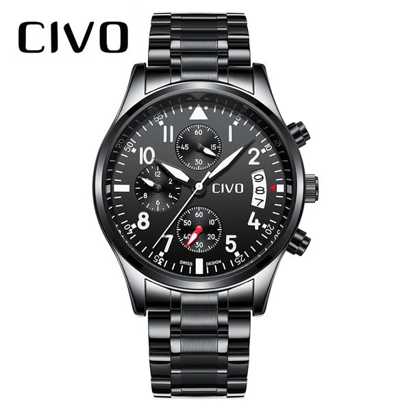 civo sports watch men waterproof analogue watches gents date calendar relogio masculino black blue quartz watch for men, Slivery;brown
civo sports watch men waterproof analogue watches gents date calendar relogio masculino black blue quartz watch for men, Slivery;brown