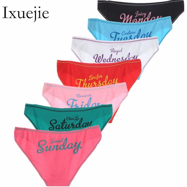 7pcs/lot women cotton week underwear low waist briefs fashion briefs ladies panties, Black;pink
7pcs/lot women cotton week underwear low waist briefs fashion briefs ladies panties, Black;pink