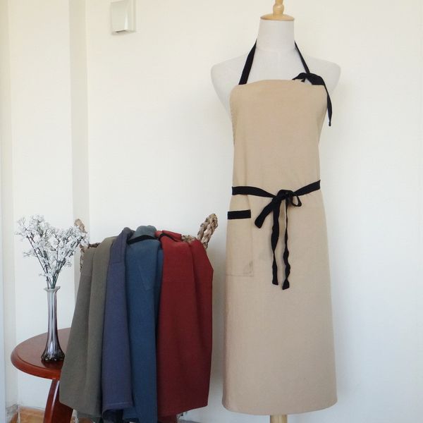 new japanese style solid color cotton hemp apron coffee shops work cleaning aprons for kitchen baking daidle bib
new japanese style solid color cotton hemp apron coffee shops work cleaning aprons for kitchen baking daidle bib