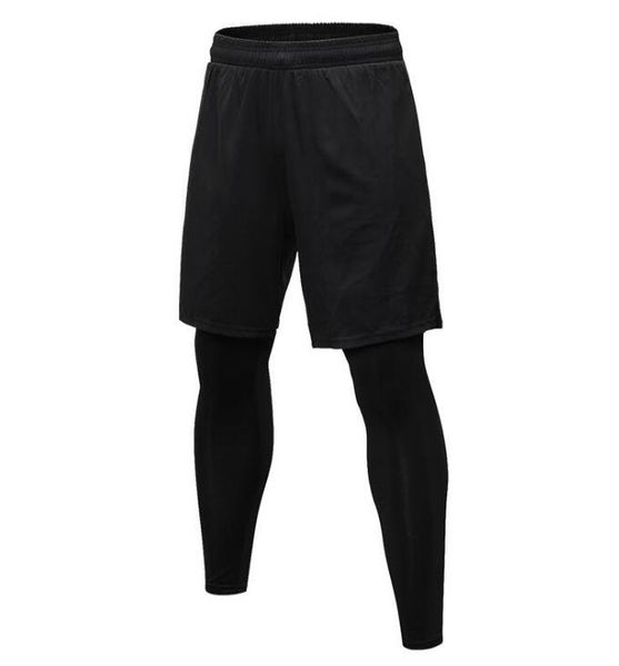 black skinny running pants 2 piece men running pants set training professional gym shorts+leggings elastic jogging tights, White;black
black skinny running pants 2 piece men running pants set training professional gym shorts+leggings elastic jogging tights, White;black