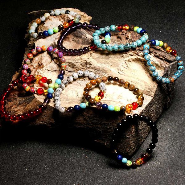 hobborn classic 7 chakra beads bracelet women men handmade tiger eye lava natural stone strand bracelets jewelry pulsera, Black
hobborn classic 7 chakra beads bracelet women men handmade tiger eye lava natural stone strand bracelets jewelry pulsera, Black