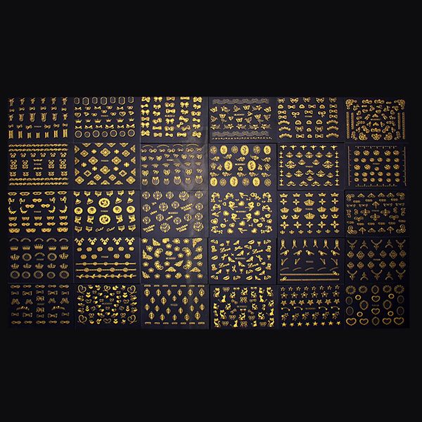 nail art decorations 30pcs/lot different 3d golden silver cartoon nail art stickers stamping plates diy tools, Black
nail art decorations 30pcs/lot different 3d golden silver cartoon nail art stickers stamping plates diy tools, Black