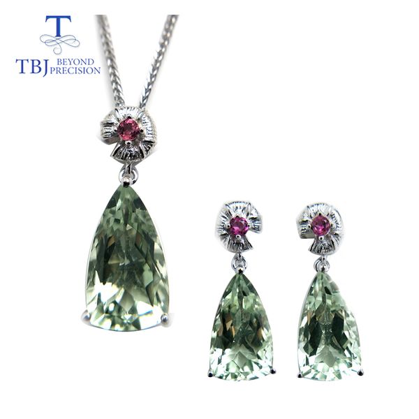 tbj,jewelry set pendant and earring with shinning green amethyst and tourmaline in 925 silver for wedding anniversary party, Black
tbj,jewelry set pendant and earring with shinning green amethyst and tourmaline in 925 silver for wedding anniversary party, Black