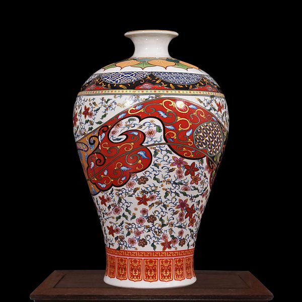 

antique jingdezhen yong zheng ceramic large floor vase porcelain decorative flower vase