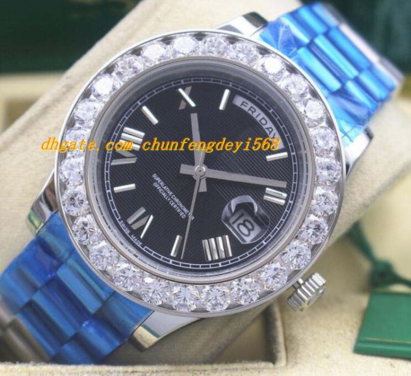 luxury watches roman bigger diamond bezel watch blue/black/green dial chest 41mm automatic fashion men's watch wristwatch, Slivery;brown
luxury watches roman bigger diamond bezel watch blue/black/green dial chest 41mm automatic fashion men's watch wristwatch, Slivery;brown