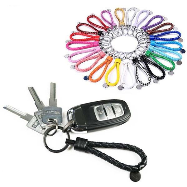 hand made colorful car key ring keyring auto key chain keychain leather rope pendant holder storage ring universal girl woman, Silver
hand made colorful car key ring keyring auto key chain keychain leather rope pendant holder storage ring universal girl woman, Silver