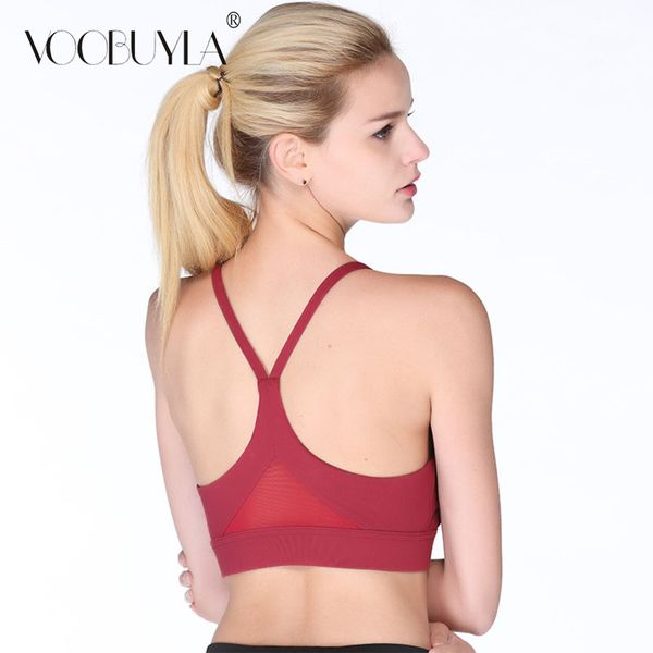 voobuyla new womens sport bra fitness yoga running vest underwear padded crop quick dry breathable no wire-rim bras female, White;black
voobuyla new womens sport bra fitness yoga running vest underwear padded crop quick dry breathable no wire-rim bras female, White;black