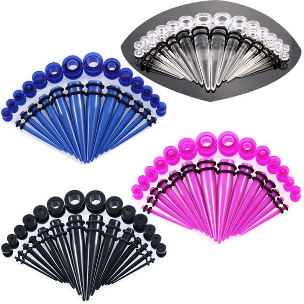 4 color acrylic ear stretching kit with plugs ear taper kits earring expander piercing jewelry gift 28pcs/set g81l, Silver
4 color acrylic ear stretching kit with plugs ear taper kits earring expander piercing jewelry gift 28pcs/set g81l, Silver