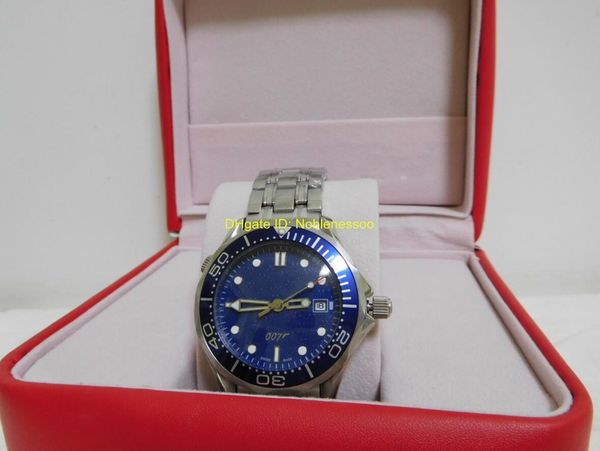 In Original Box Men's Luxury Watches Blue Dial Men's Professional James Bond 007 Limited Watch 2537.80 Stainless Steel Mens Automa