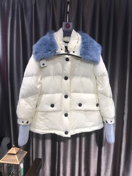 women winter jacket ladies real fox fur collar duck down inside warm coat femme with all the tag and label 813, Black
women winter jacket ladies real fox fur collar duck down inside warm coat femme with all the tag and label 813, Black