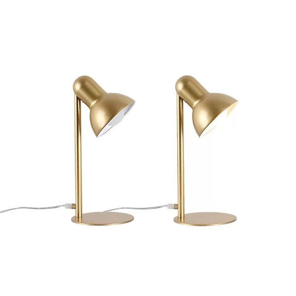 Desk Lamp Modern Table Lamps For Bedroom Simple Bedside Lamp Gold Color Material Creative New Design Table Lamp