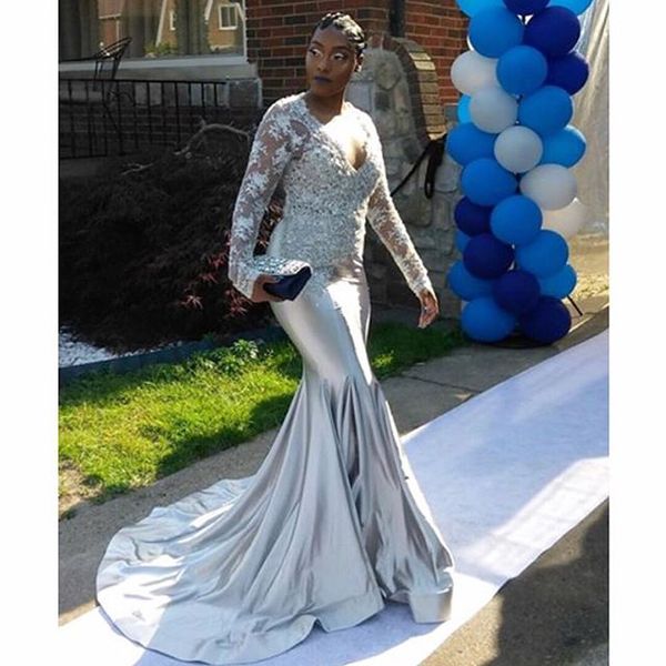 attractive v-neck backless prom dresses black girl satin sweep train mermaid long prom dress glamorous south african 2018 party gowns
attractive v-neck backless prom dresses black girl satin sweep train mermaid long prom dress glamorous south african 2018 party gowns