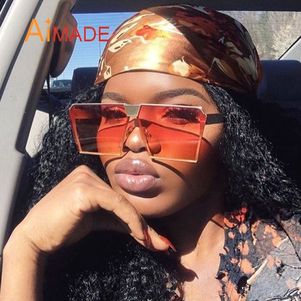 aimade superstar designer oversized mirrored square sunglasses men women fashion brand big coating sun glasses goggle eyewear, White;black
aimade superstar designer oversized mirrored square sunglasses men women fashion brand big coating sun glasses goggle eyewear, White;black
