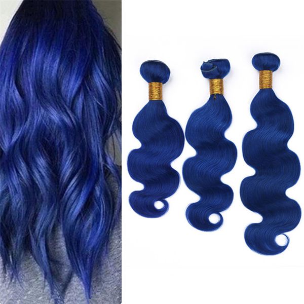 bright blue indian virgin hair bundle deals dark blue pure color body wave wavy human hair weave weft extensions 300g lot, Black
bright blue indian virgin hair bundle deals dark blue pure color body wave wavy human hair weave weft extensions 300g lot, Black