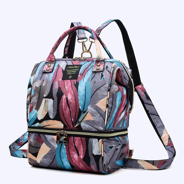 2018 new fashion printing mummy bag women blue mother and baby backpack out of large capacity insulation bag mummy backpack
2018 new fashion printing mummy bag women blue mother and baby backpack out of large capacity insulation bag mummy backpack