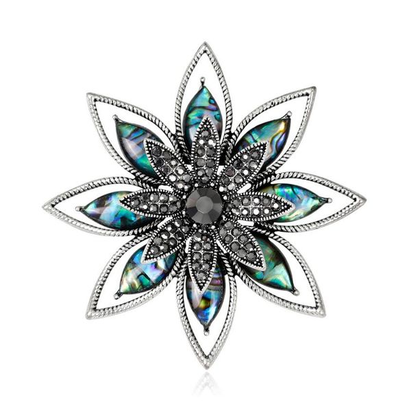 blue abalone shell flower brooch lotus brooches for vintage silver pin scarf accessories women's coat hat corsage jewelry, Gray
blue abalone shell flower brooch lotus brooches for vintage silver pin scarf accessories women's coat hat corsage jewelry, Gray