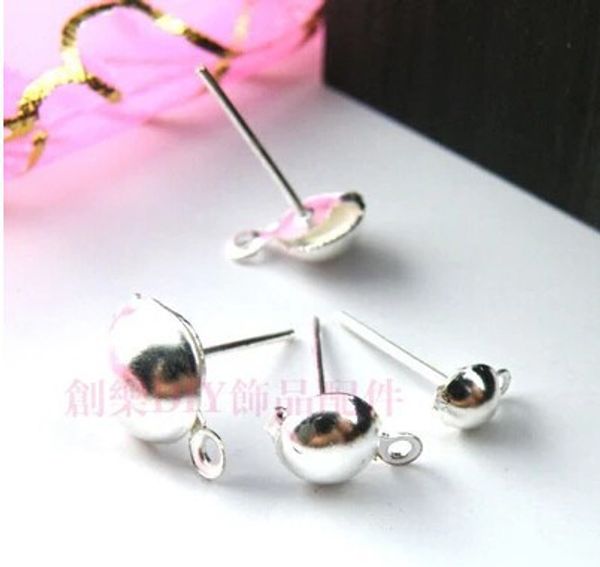 50pcs/lot 6mm gold/silver/rhodium/bronze ear stud components earrings findings pin f1729, Golden;silver
50pcs/lot 6mm gold/silver/rhodium/bronze ear stud components earrings findings pin f1729, Golden;silver