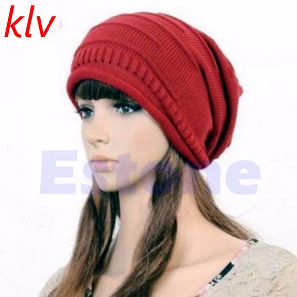 new winter oversized slouch cap plicate baggy beanie knit crochet ski hat, Blue;gray
new winter oversized slouch cap plicate baggy beanie knit crochet ski hat, Blue;gray