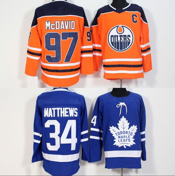 2017-2018 Season #97 Connor McDavid Edmonton Oilers Jersey #34 Auston Matthews Toronto Maple Leafs Hockey Jerseys
2017-2018 Season #97 Connor McDavid Edmonton Oilers Jersey #34 Auston Matthews Toronto Maple Leafs Hockey Jerseys