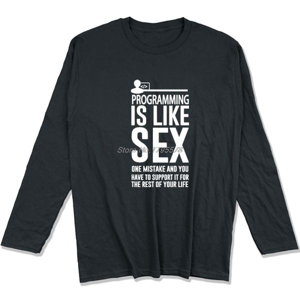 programmer t shirt home wear exercise loose t-shirt spring autumn o-neck cotton long sleeve tee hip hop shirt streetwear, White;black
programmer t shirt home wear exercise loose t-shirt spring autumn o-neck cotton long sleeve tee hip hop shirt streetwear, White;black