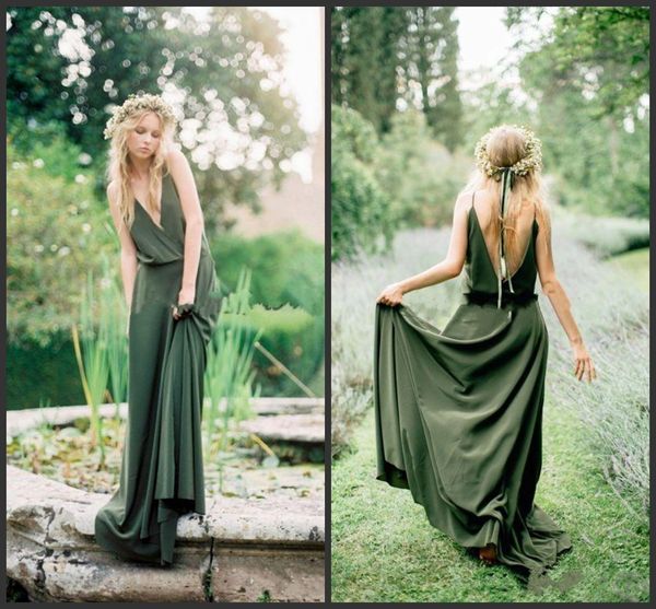 bohemian teal olive green chiffon bohemian teal olive green co2018 new spaghetti backless long maid of honor gowns custom, White;pink
bohemian teal olive green chiffon bohemian teal olive green co2018 new spaghetti backless long maid of honor gowns custom, White;pink