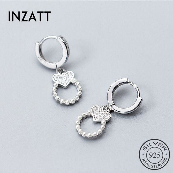 inzatt romantic full zircon heart pearl round hoop earrings authentic 925 sterling silver fine jewelry for women trendy bijoux, Golden;silver
inzatt romantic full zircon heart pearl round hoop earrings authentic 925 sterling silver fine jewelry for women trendy bijoux, Golden;silver