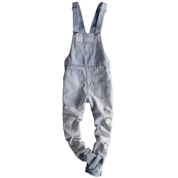 moruancle fashion men's ripped jeans overalls work wear distressed cargo denim jumpsuits torn suspender pants for man size s-xxl, Blue
moruancle fashion men's ripped jeans overalls work wear distressed cargo denim jumpsuits torn suspender pants for man size s-xxl, Blue