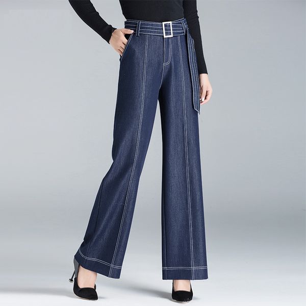 fashion spring fall women high waisted striped sash wide leg loose 3xl denim trousers , autumn woman casual blue jeans pants
fashion spring fall women high waisted striped sash wide leg loose 3xl denim trousers , autumn woman casual blue jeans pants