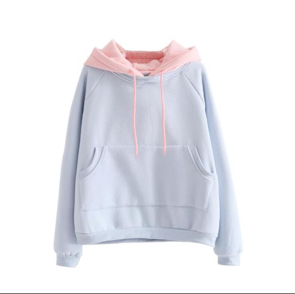autumn and winter new loose korean college wind solid color hooded velvet sweatshirts women, Black
autumn and winter new loose korean college wind solid color hooded velvet sweatshirts women, Black
