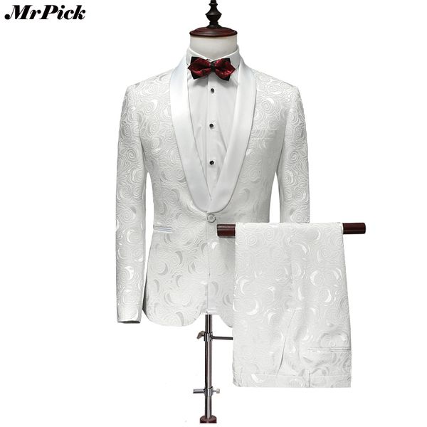jacket+pants) 2017 new men tuxedo fashion designer brand white floral flower suits, White;black
jacket+pants) 2017 new men tuxedo fashion designer brand white floral flower suits, White;black