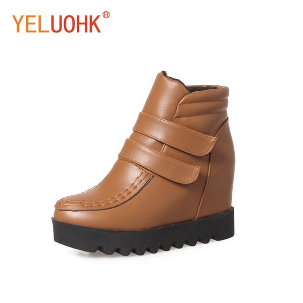 34-44 women winter boots platform wedges winter female boots big size women shoes heel 9 cm ankle for, Black
34-44 women winter boots platform wedges winter female boots big size women shoes heel 9 cm ankle for, Black