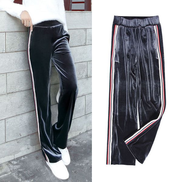 Fashion Autumn Winter Sexy Women Clothing Pants Workout Casual Loose Solid Black Green Pants Size S-2XL