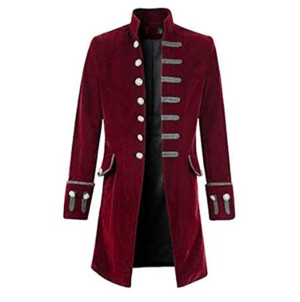 autumn winter men coat vintage steampunk tailcoat long jacket gothic button trench coat male retro cool uniform costume, Tan;black
autumn winter men coat vintage steampunk tailcoat long jacket gothic button trench coat male retro cool uniform costume, Tan;black