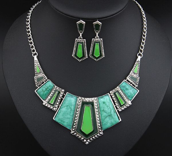ahmed jewelry punk trendy vintage crystal colorful drip pendants necklaces and earrings jewelry set for woman 2015 new gift s62, Silver
ahmed jewelry punk trendy vintage crystal colorful drip pendants necklaces and earrings jewelry set for woman 2015 new gift s62, Silver