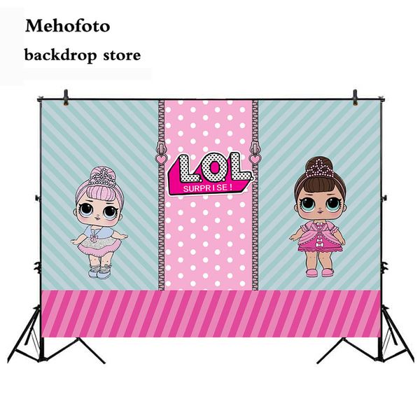 Mehofoto Photography Backdrops Cartoon Girl Photo Booth Background Newborn Birthday Theme Party Decoration Props 934